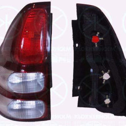 Tail Light Assembly, without bulb holder, Right, Indicator Colour: white, 81551 60700 (TOYOTA), 81551 60701 (TOYOTA)