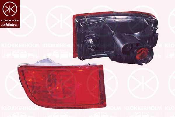 Reflector, Left Rear, without bulb holder, W21W, red, 8159060141 (TOYOTA), 8159160131 (TOYOTA), 8159160132 (TOYOTA)