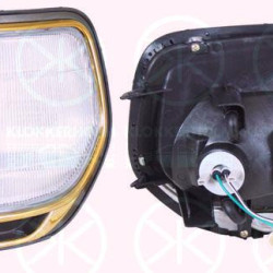 End Outline Marker Light, with bulb holder, white, Right, 81610 60072 (TOYOTA)