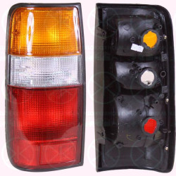 Tail Light Assembly, without bulb holder, Left, not ECE approved, Indicator Colour: yellow, 81560 60260 (TOYOTA)