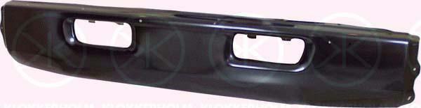 Bumper, Front, black, with hole(s) for towing hook, Width [cm]: 10, 52111 60220 (TOYOTA)