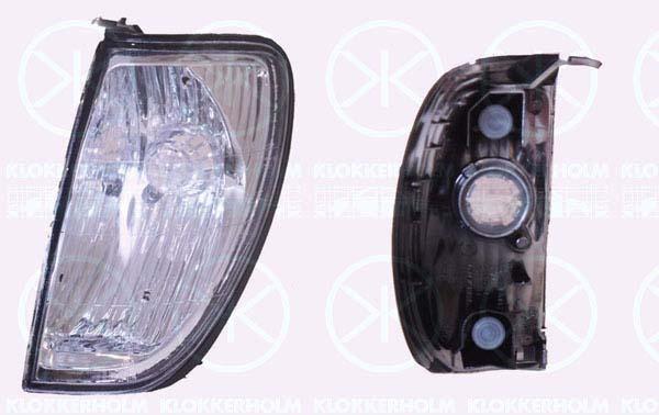 Direction Indicator, without bulb holder, Crystal clear, Right, 81510 60490 (TOYOTA), 81521 60360 (TOYOTA)