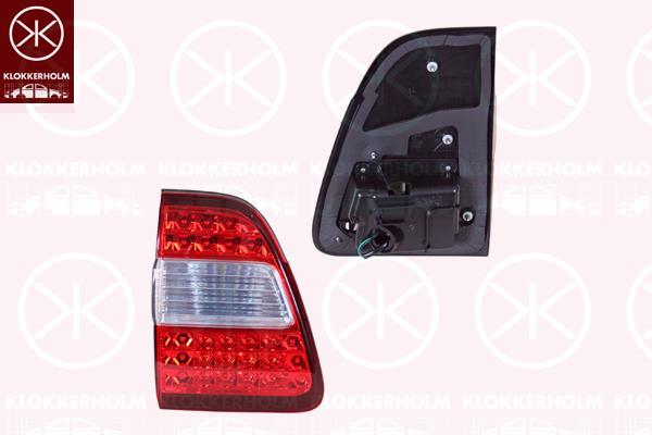 Tail Light Assembly, LED, with bulb holder, Left, Inner Section, not ECE approved, 81590 60150 (TOYOTA)