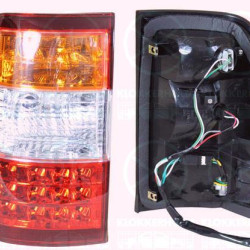 Tail Light Assembly, LED, with bulb holder, Left, Indicator Colour: yellow, Outer section, not ECE approved, 81360711 (TOYOTA), 81561 60670 (TOYOTA), 8156160671 (TOYOTA)