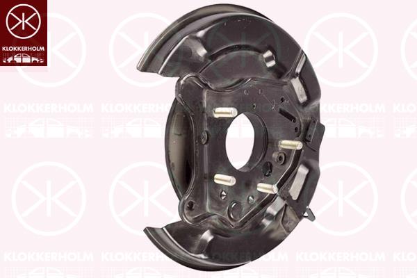 Splash Guard, brake disc, Rear Axle Left, with bolts, 4650460070 (TOYOTA), 46504-60070 (TOYOTA)