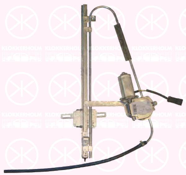 Window Regulator, 2-dr, with electric motor, Electric, Right, 69801 42012 (TOYOTA)