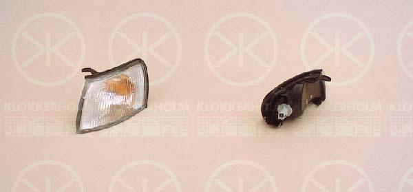 Direction Indicator, with bulb holder, white, Left, Stanley type, 8152020650 (TOYOTA), 8152021020 (TOYOTA)