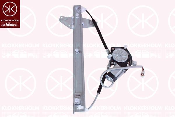 Window Regulator, OE-type, with electric motor, without comfort function, Electric, Right Front, 69810 05010 (TOYOTA), 69810 20270 (TOYOTA)