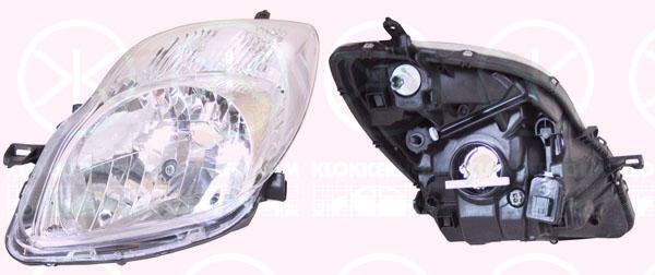 Headlight, H4, with motor for headlamp levelling, Valeo, Left, Housing Colour: chrome, Illuminance [lx]: 20, 81170 0D330 (TOYOTA)