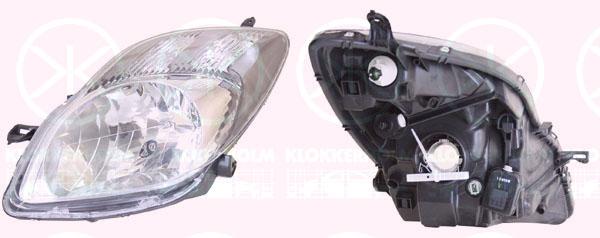 Headlight, H4, with motor for headlamp levelling, Valeo, Left, Illuminance [lx]: 20, Housing Colour: Smoke Grey, 81170 0D350 (TOYOTA)