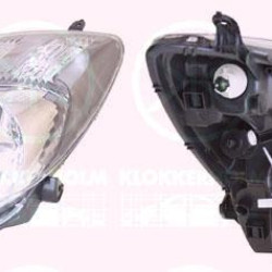 Headlight, H4, with motor for headlamp levelling, Valeo, Right, Illuminance [lx]: 20, Housing Colour: Smoke Grey, 81130 0D350 (TOYOTA)