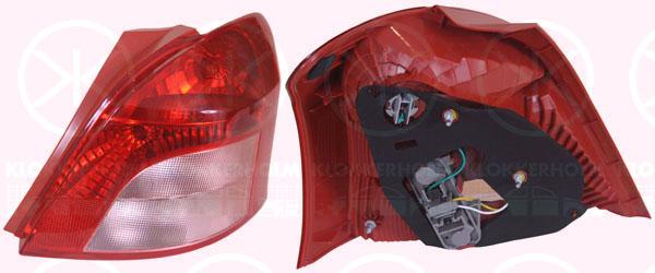 Tail Light Assembly, 3/5-drs, with bulb holder, white/red, Right, 81551 0D110 (TOYOTA), 81551 52550 (TOYOTA), 81551 52560 (TOYOTA)