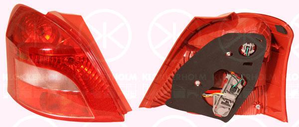 Tail Light Assembly, 3/5-drs, with bulb holder, white/red, Left, 81561 0D110 (TOYOTA), 81561 52480 (TOYOTA), 81561 52490 (TOYOTA)