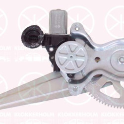 Window Regulator, 4-dr, with electric motor, Electric, Right Rear, Number of pins: 2, 69804 0D080 (TOYOTA), 698040D080 (TOYOTA)