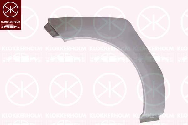 Quarter Panel, 3-drs, Right Rear, Wheel Arch Border, Repair Panel, 