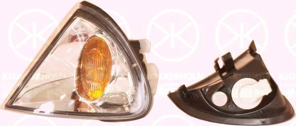 Direction Indicator, with bulb holder, white, Left Front, 81520 05030 (TOYOTA), 8152005030 (TOYOTA), 81521 05030 (TOYOTA)