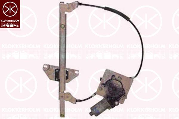 Window Regulator, OE-TYPE, with electric motor, without comfort function, Electric, Left Rear, Number of pins: 2, 69840 05060 (TOYOTA), 69840 05080 (TOYOTA)