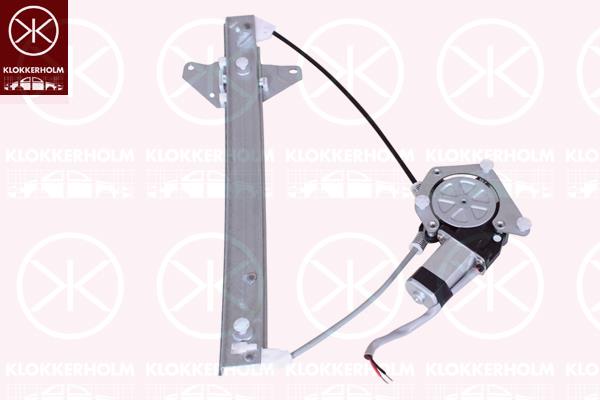 Window Regulator, OE-TYPE, with electric motor, without comfort function, Electric, Left Rear, Number of pins: 2, 69840 05060 (TOYOTA), 69840 05080 (TOYOTA)