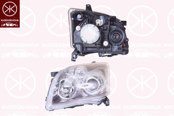 Headlight, H7/H1, without motor for headlamp levelling, Left, Illuminance [lx]: 17.5, 81170 05240 (TOYOTA)