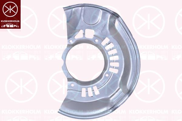 Splash Guard, brake disc, Front Axle Left, for brake disc diameter [mm]: 274, Zinc-coated, 47782 28200 (TOYOTA), 47782 28230 (TOYOTA)