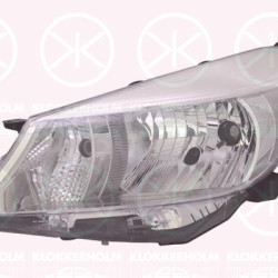 Headlight, H4, without motor for headlamp levelling, Left, Illuminance [lx]: 12.5, Koito-type, 81170 0D450 (TOYOTA)