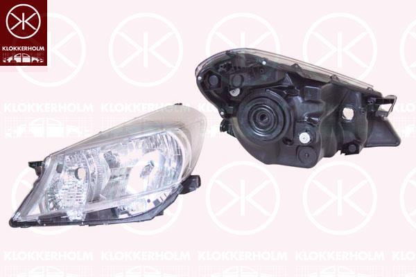 Headlight, H4, Right, Illuminance [lx]: 17.5, Housing Colour: black, without motor for headlamp levelling, Koito-type, 81130 0D470 (TOYOTA)