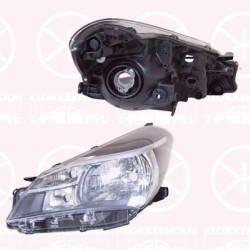 Headlight, H4, Left, Illuminance [lx]: 12.5, Housing Colour: black, without motor for headlamp levelling, Koito-type, 81170-0DA10 (TOYOTA)