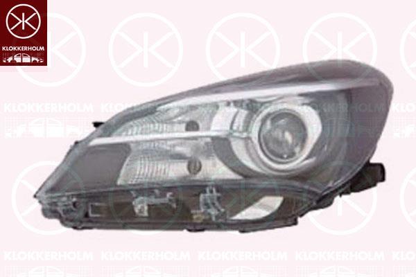 Headlight, Left, Illuminance [lx]: 17.5, HIR2, Housing Colour: black, without motor for headlamp levelling, Koito-type, 81170 0DA30 (TOYOTA)