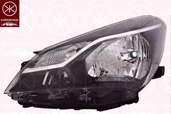 Headlight, Left, H4, W21/5W, WY21W, with motor for headlamp levelling, 81170-0DJ70 (TOYOTA)