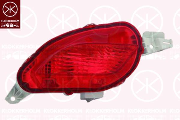 Rear Fog Light, Left, red, without bulb holder, 815910D190 (TOYOTA), 81591-0D190 (TOYOTA)