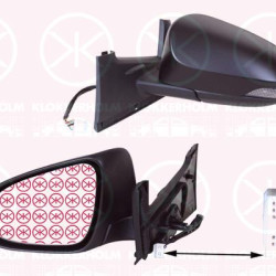 Exterior Mirror, Left, for electric mirror adjustment, Electronically foldable, Number of pins: 9, with indicator, Heatable, Convex, w/primer, 879400DB50 (TOYOTA), 87940-0DB50 (TOYOTA)