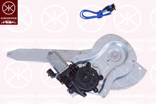 Window Regulator, 4-dr, without electric motor, Electric, Left Rear, 69840 0D220 (TOYOTA)