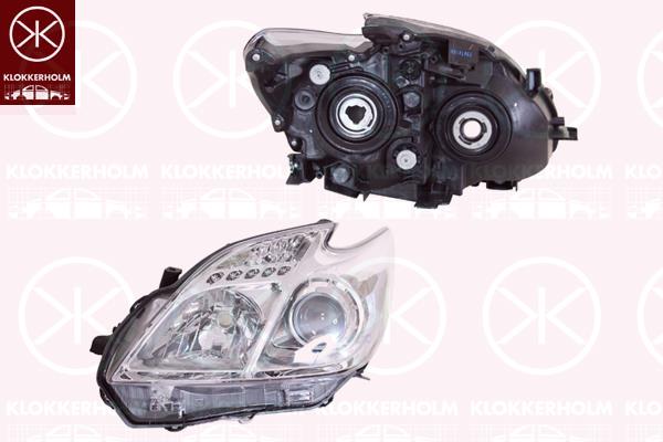 Headlight, H11/HB3, Left, Housing Colour: chrome, Illuminance [lx]: 20, Model Year from: 2012, 81170 47420 (TOYOTA), 81170 47510 (TOYOTA)