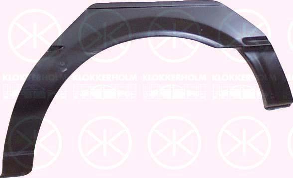 Quarter Panel, 3-drs, Wheel Arch Border, Repair Panel, Left Rear, 