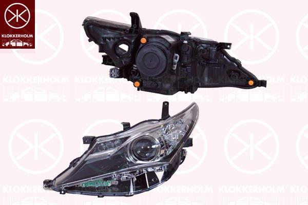 Headlight, Right, Illuminance [lx]: 17.5, HIR2, with daytime running light (LED), with motor for headlamp levelling, Valeo, 81130-02E20 (TOYOTA), 81130-02E30 (TOYOTA), 81130-02E32 (TOYOTA), 81130-02J60 (TOYOTA), 81130-02J61 (TOYOTA), 81130-02J70 (TOYOTA), 8113002J71 (TOYOTA)