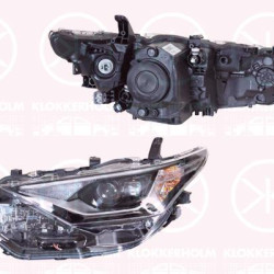 Headlight, Left, Illuminance [lx]: 12.5, LED, with daytime running light (LED), Valeo, 8117002K60 (TOYOTA), 81170-02K60 (TOYOTA)