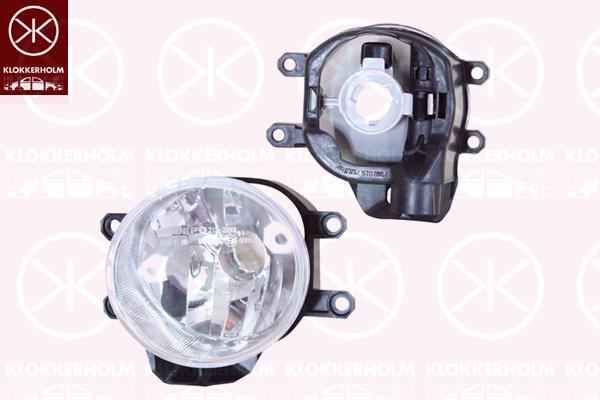 Front Fog Light, without bulb holder, Right Front, H16, 81210-02110 (TOYOTA), B000978080 (PEUGEOT), B000978080 (DS), B000978080 (CITROEN)