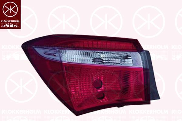 Tail Light Assembly, Left, Outer section, without bulb holder, 8156002790 (TOYOTA), 8156102760 (TOYOTA)