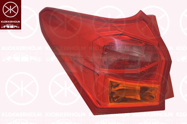 Tail Light Assembly, LED, without bulb holder, Left, Outer section, 8156102710 (TOYOTA), 81561-02710 (TOYOTA)