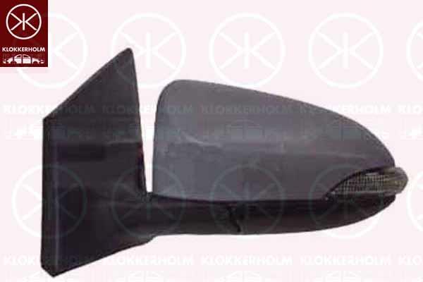 Exterior Mirror, Left, for electric mirror adjustment, Number of pins: 7, with indicator, Heatable, w/primer, Convex, 87945-0F911 (TOYOTA), 8794002620 (TOYOTA), 87940-02620 (TOYOTA)