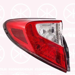 Tail Light Assembly, Left, Outer section, without bulb holder, ULO, 81561F4010 (TOYOTA), 81561F4011 (TOYOTA)