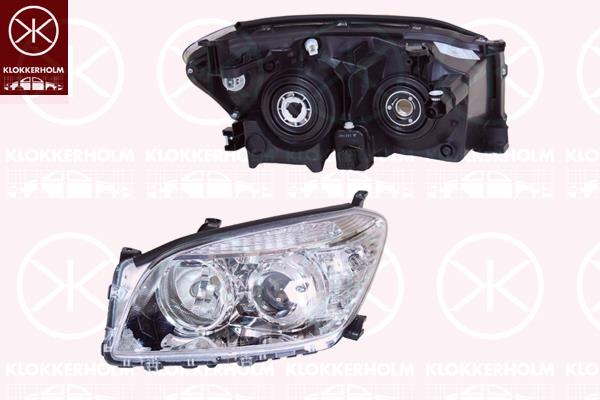 Headlight, HB3, H11, with motor for headlamp levelling, Right, Illuminance [lx]: 12.5, 81130 42310 (TOYOTA), 81130 42311 (TOYOTA)