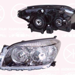 Headlight, HB3, H11, with motor for headlamp levelling, Left, Illuminance [lx]: 12.5, Housing Colour: black, 81170 42360 (TOYOTA)