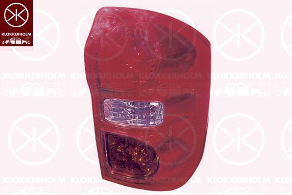 Tail Light Assembly, without bulb holder, Left, Indicator Colour: yellow, 81561 42040 (TOYOTA)