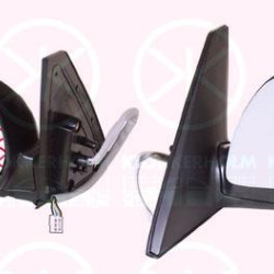 Exterior Mirror, for electric mirror adjustment, Left, Number of pins: 5, Heatable, w/primer, Convex, 8794042590 (TOYOTA), 8794042640 (TOYOTA), 8794042740 (TOYOTA), 8794042760 (TOYOTA)