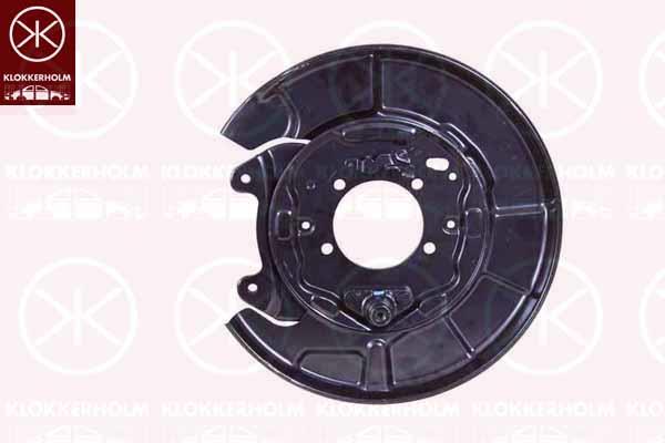 Splash Guard, brake disc, Rear Axle Left, for vehicles with disc brakes on the rear axle, Diameter 1/Diameter 2 [mm]: 340/85, 46504-42020 (TOYOTA), 4650442021 (TOYOTA)