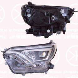 Headlight, Left, LED, with daytime running light (LED), WY21W, with motor for headlamp levelling, 8118542680 (TOYOTA), 81185-42680 (TOYOTA)