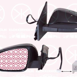 Exterior Mirror, Left, for electric mirror adjustment, with indicator (LED), Number of pins: 7, Heatable, Convex, w/primer, 8794042B50 (TOYOTA), 87940-42B50 (TOYOTA)