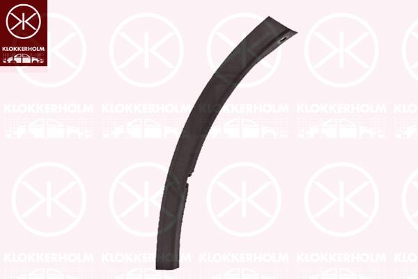 Trim/Protection Strip, bumper, Right Front, black, 521120R050 (TOYOTA), 52112-0R050 (TOYOTA)