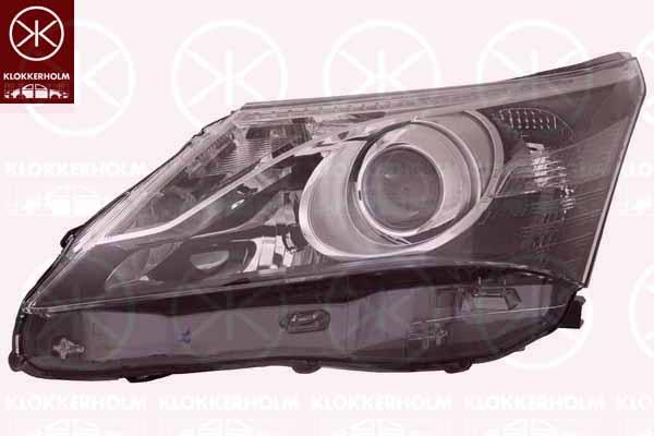 Headlight, Left, Illuminance [lx]: 17.5, H11, H9, with daytime running light (LED), without motor for headlamp levelling, 8117005350 (TOYOTA), 81170-05350 (TOYOTA), 8117005351 (TOYOTA)